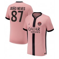 Pánský Fotbalový dres Paris Saint-Germain Joao Neves #87 2024-25 Třetí Krátký Rukáv